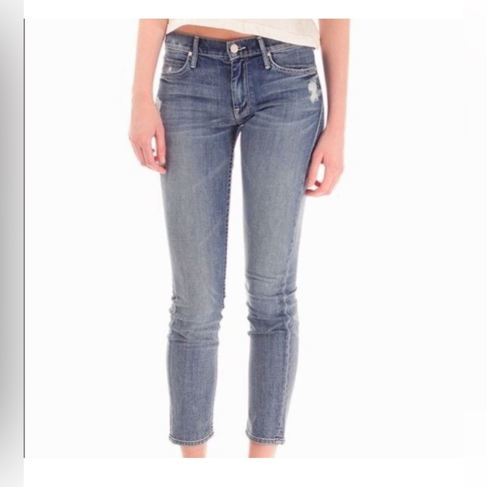 Mother The Muse ankle in Hooked and Destroyed wash size 26